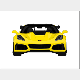 Z06 ZR1 YELLOW Posters and Art